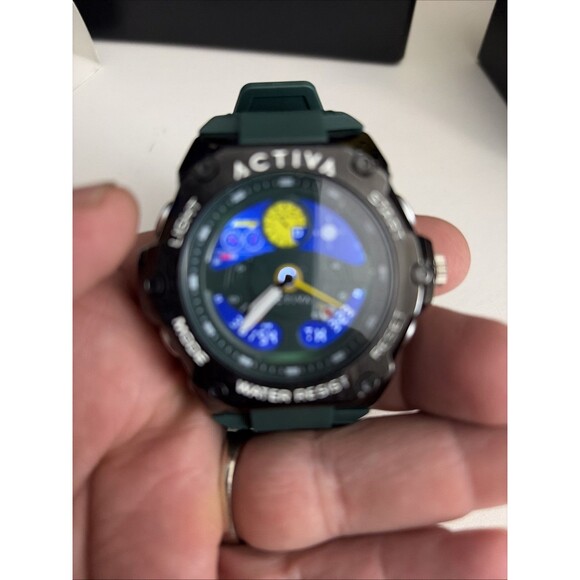 Activa X Invicta Mens Black & Green Digital 55mm Watch 50m Wtr/Res ACW8092-002 main image 5